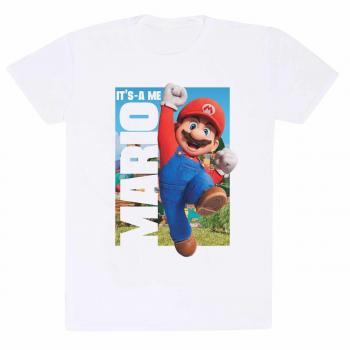 Camiseta unisex blanca It's A Me Mario de Super Mario Bros. - Talla EX XL