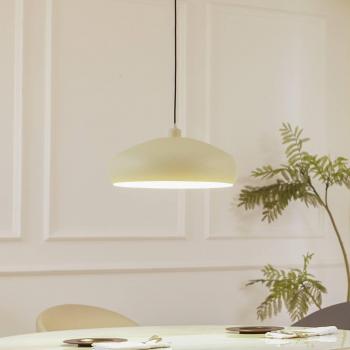 Lámpara colgante Elover de hierro en verde claro, Ø 45 cm - Lindby
