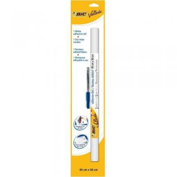 BiC Velleda - Autoadhesivo con borrado en seco, color azul
