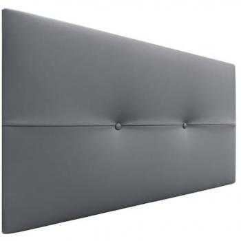 Cabecero Tapizado de Polipiel Aqualine Pro Gris 105cm para Camas 80/90/105 con Botones