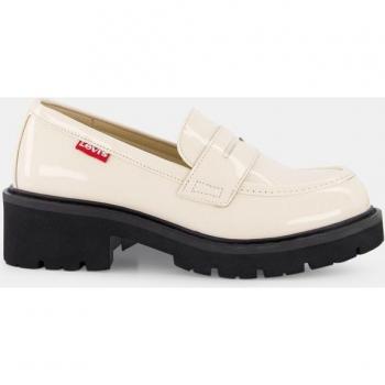 Mocasines Levi's Lucy Negro con detalle de antifaz y tacón bloque para niña