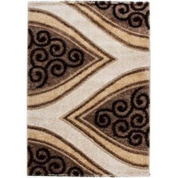 Alfombra moderna de China - Harbin color beige 160cm x 230cm 70% poliéster, 30% de la máquina de secado por calor polipropileno tejida Frisee