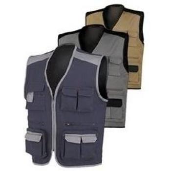 Indust.starter stretch - Chaleco elastico/a talla xl gris/negro