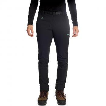 Pantalón largo Trangoworld Dunai DR para mujer, color negro y verde, talla M