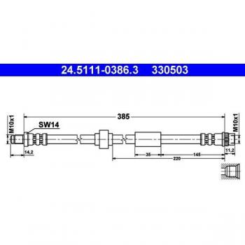 Latiguillo de freno ATE 24.5111-0386.3