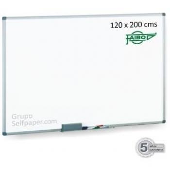 Pizarra melaminada blanca 122x200 cm