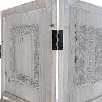 Biombo DKD Home Decor Blanco Madera