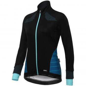 Santini Chaqueta Ciclismo Mujer 2018 Fashion Coral Aqua Azul