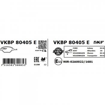 Pastillas de freno SKF VKBP 80405 E