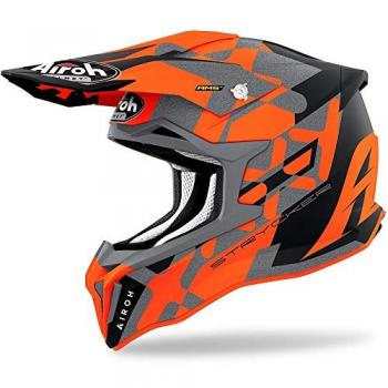 Airoh Strykker XXX Casco de Cross Naranja Carbono