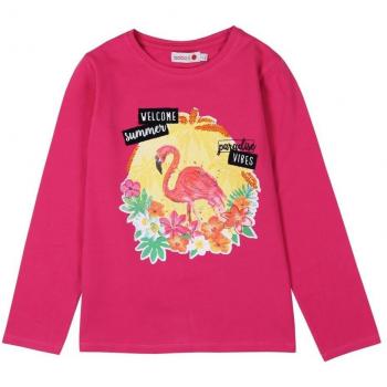 boboli 415145, Camiseta de Manga Larga para Niñas, Rosa