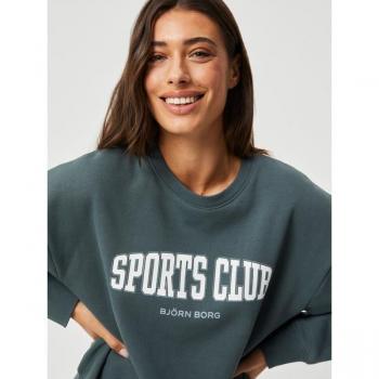 Björn Borg Ace Boyfriend Sweatshirt Women Dark Green, XS