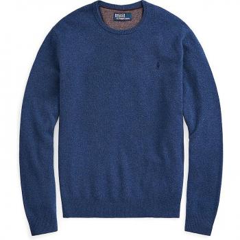 Polo Ralph Lauren Classic Knit Crewneck Sweater for Men in Light Blue, Size XL