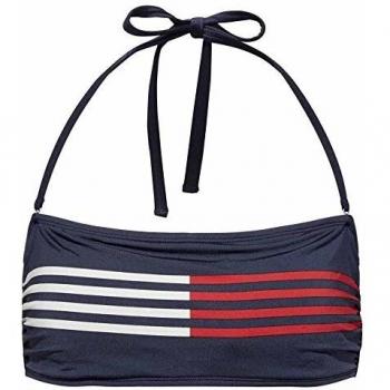 TOMMY HILFEGER - Top de Bikini - para Mujer Azul Marino XL