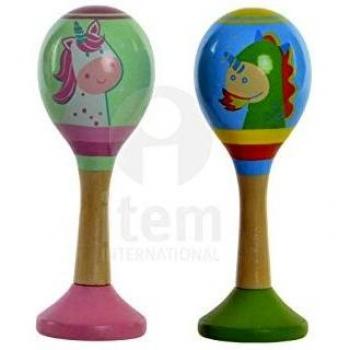 Item Internacional Maraca Madera