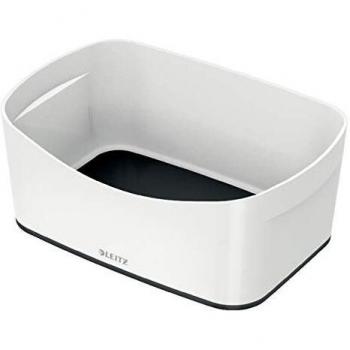 Caja de almacenamiento MyBox sin tapa, color blanco y negro, 52571095