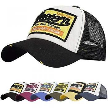 UMIPUBO Gorra de béisbol para Hombre Ajustable Classic Mesh Gorra Unisex molienda Borde Haga Viejo Sombrero