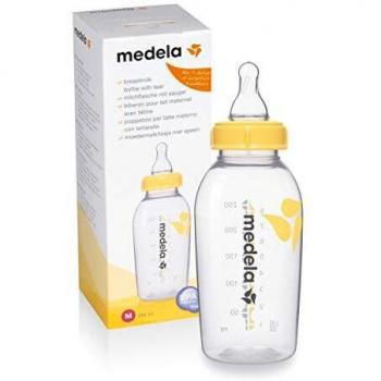Medela 250ml Breast Milk Storage Bottle with Medium-Flow Silicone Nipple