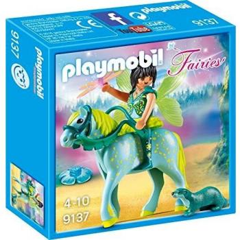 PLAYMOBIL Hadas-9137 Caballo, Multicolor