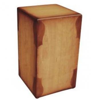 Cajón flamenco con bordones y diseño envejecido, tamaño 50 x 29,5 x 30,5 cm