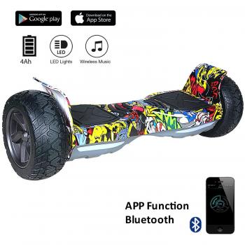 EVERCROSS 8.5 Hoverboard Scooter Patinete del mano Eléctrico Bluetooth APP self balancing