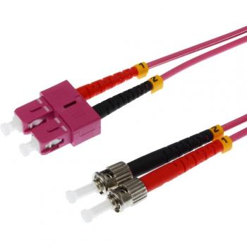 Cable de Fibra Óptica Helos ST Multi-modo a SC Multi-modo (CAT6a, 5 m)