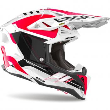 Airoh Casco de Cross Aviator 3 Saber Rojo Brillante, tipo: casco offroad, características: diseño aerodinámico, sistema de ventilación avanzado, forro interior desmontable y lavable, peso ligero, certificado