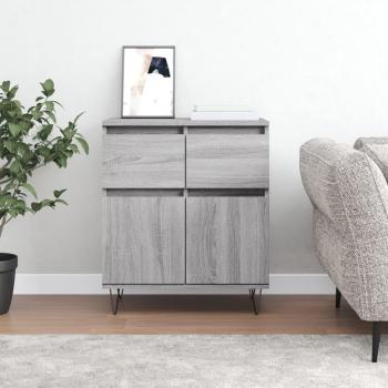 Aparador de madera contrachapada 60x35x70 cm, Mueble de Almacenaje de Salón, Armarios con Puertas, Cajón de Madera, Buffet para salón Moderno, Armario Auxiliar,