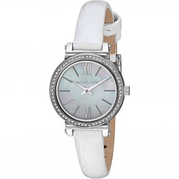 Michael Kors Women's Analogue Quartz Watch with Leather Strap MK2714