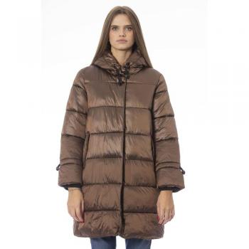 Baldinini Trend Brown Nylon Jacket & Coat - XL