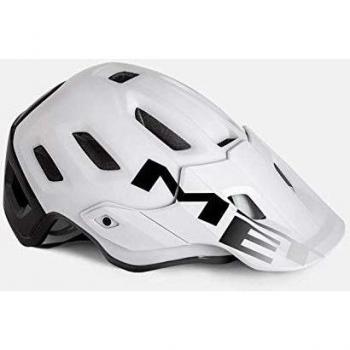 MET M3HM112S0BI1 - Casco, S, Blanco - Negro, Unisex