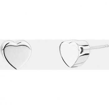 Pendientes Cube Corazón de Plata 3D Exclusivos y Elegantes
