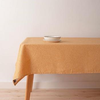 Mantel Antimanchas Jacquard Belum 000-068 Dorado 240 x 155 cm - Tacto Extrasuave, Tejido 70% algodón y 30% poliéster