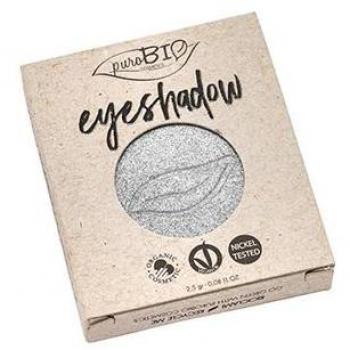 Purobio Recarga Compact Eyeshadows Sombra de ojos 3 g Tono 23 Argento Shimmer Muy brillante Luminoso
