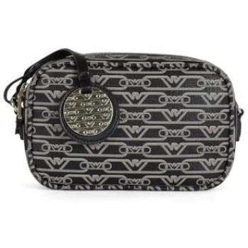 Emporio Armani Mini Bag - Color: Black, Size: One Size, Material: Synthetic Leather, Features: Jacquard Logo Pattern, Adjustable Strap