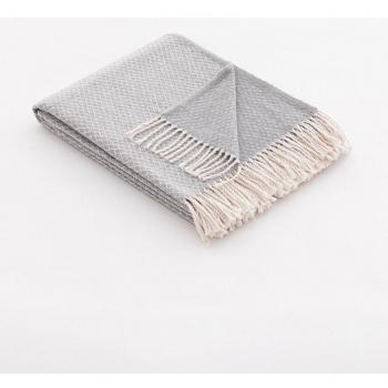 Manta plaid Bili gris 130x170 cm