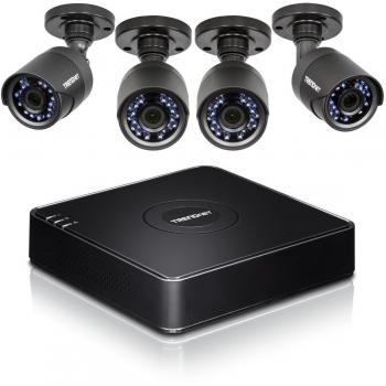 TrendNET 4 Camera 1080p DVR Surveillance Kit w/ 1 TB HDD, TV-DVR104K