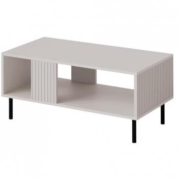 Mesa de centro angular Charlotte S102, Aglomerado laminado, Cachemira, 92 x 50 x 44 cm