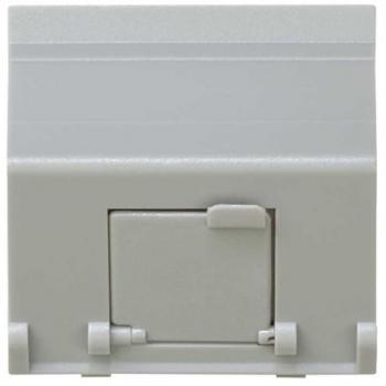 Adaptador Universal Acodado con 1 Conector Gris Simon 27081-37