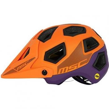 MSC Bikes MIPS Enduro Casco, Naranja/Lila, M/L