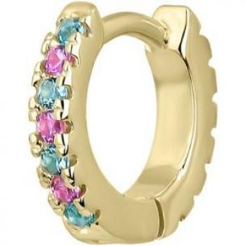 Ear Candy - Piercing aro Sophie de plata bañada en oro amarillo 18k