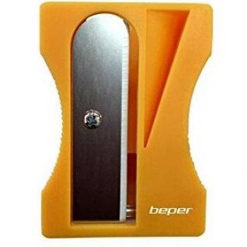 BEPER Verduras Pelador Y Sacapuntas, Orange, 8 x 2 x 18,5 cm