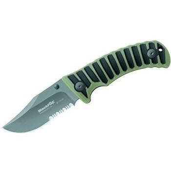 Blackfox cuchillo, acero 440A, titancobertura, Nylon-/Gummi-asaschal...