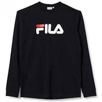 FILA Unisex Classic Pure Long Sleeve T-Shirt, black, L