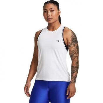 Camiseta sin mangas para mujer Under Armour Knockout Novelty Tank Blanca