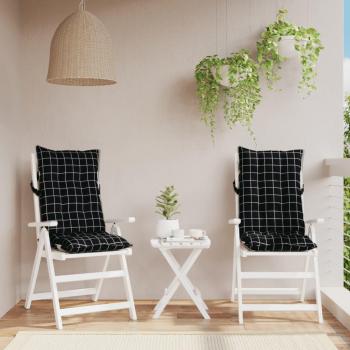 Cojines para silla con respaldo alto vidaXL, 2 unidades, tela Oxford, colores gris, beige y taupé, cojin decorativo de asiento para muebles de salón