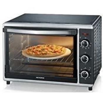Severin TO 2058 Mini Oven with Convection, 42L Capacity, 1800W, Black/Silver