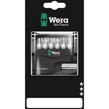 Wera 05136393001 Surtido de Puntas, Bit-Check 12 Metal 1 SB
