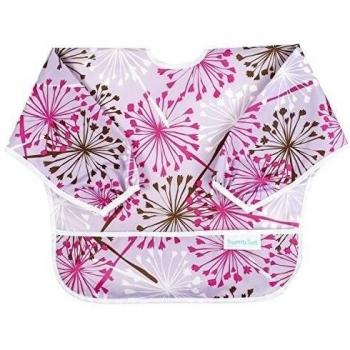 Hippychick Bumkins Sleeved - Babero, diseño Lilac Dandelion, 36 x 35 x 1 cm