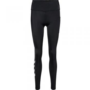 Hummel Tola High Waist Leggings Negro L Mujer - Mallas altas de mujer, tejido elástico, cintura alta, diseño ajustado, ideal para actividades deportivas y uso diario